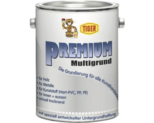 Tiger Premium Multigrund Grundierung für Holz, Metalle und Kunststoffe in einer Dose