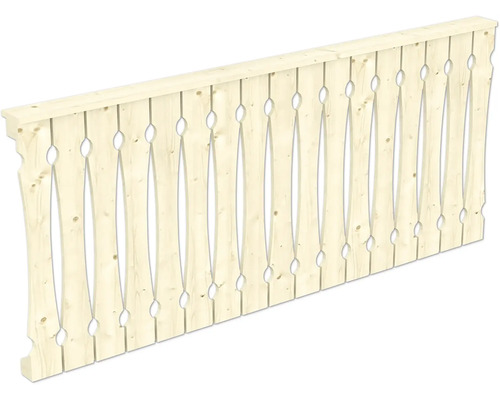 Holzzaun-Element mit Zierelementen