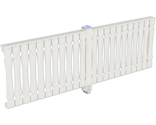 Holzzaun mit Zierelementen für den Garten