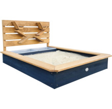 Sandkasten mit Wasserspiel und zwei Kunststoffeinsätzen