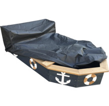 Sandkasten Boot Doris axi 90 x 153 cm Holz schwarz braun