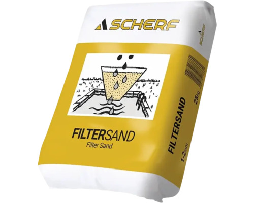 Filtersand 1-2 mm 25 kg hellbeige