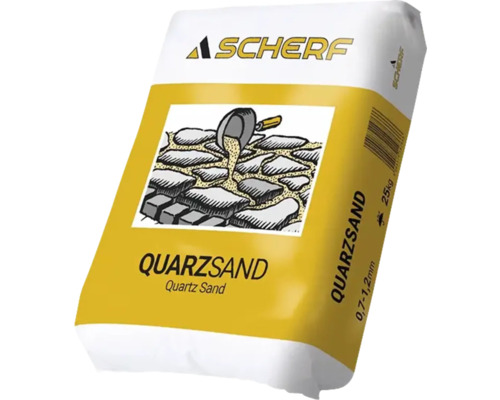 Quarzsand 0,7-1,2 mm 25 kg beige