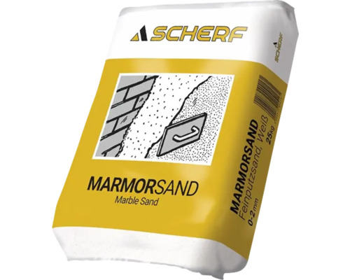 Marmorsand (Feinputzsand) 0-2 mm 25 kg weiß