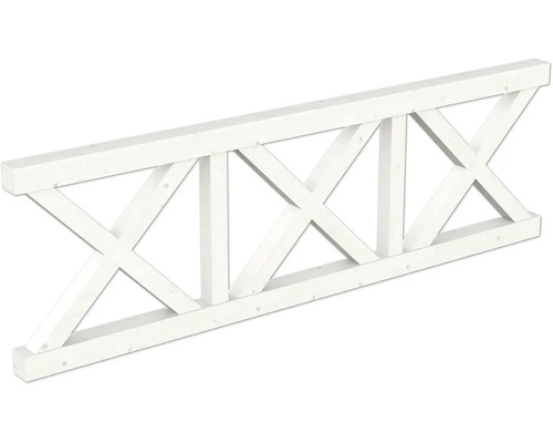 Weißer Holzbinder für den Hausbau