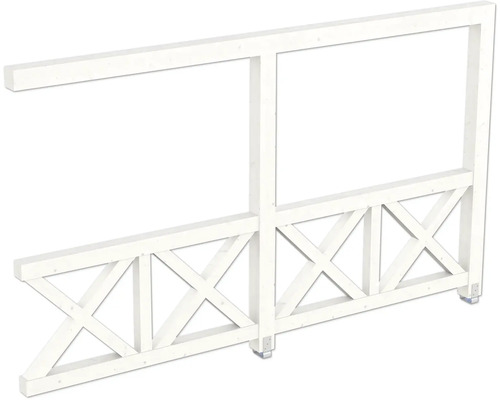 Holz Sichtschutzzaun Element mit Kreuzmuster