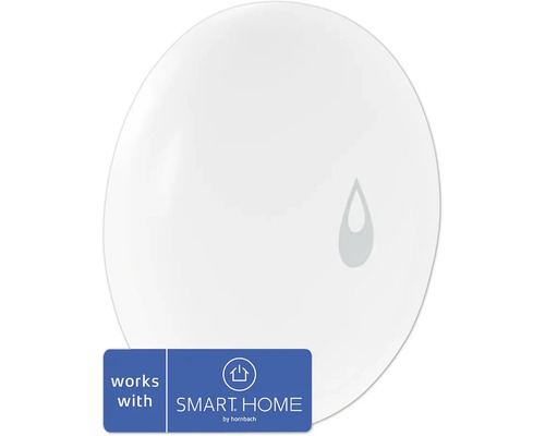 Wasserleck-Sensor Aqara T1 Zigbee 3,0 Samsung SmartThings, SMART HOME by hornbach, weiß Wasserleckagesensor mit Smart Home by Hornbach Logo