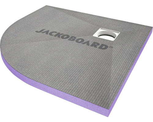 Befliesbares Duschelement Jackoboard Aqua Viertelkreis 90x90x4 cm