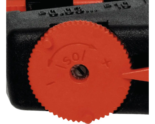 Detailansicht eines Einstellrads an einem Werkzeug