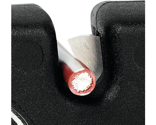 Abisolierzange mit Kabelquerschnitt im Detail