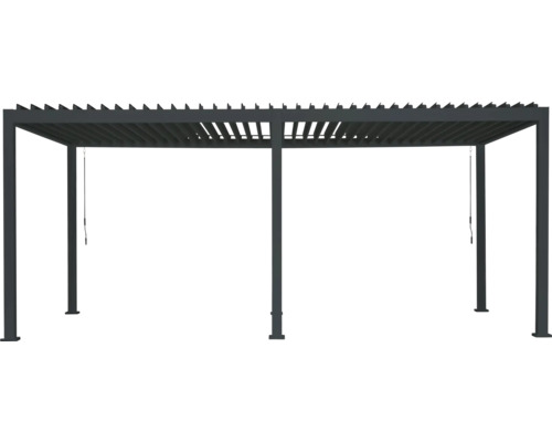 Pergola mit Lamellendach und vier Pfosten