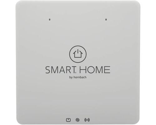 Gateway SMART HOME by hornbach ZigBee 3,0 Z-Wave WLAN SMART HOME by hornbach Amazon Alexa Google Home GARDENA smart system Philips Hue weiß