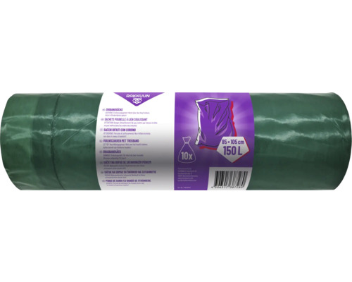RAKKUUN Müllsäcke Garten 150 l grün 10 Stück RAKKUUN Müllsäcke Garten 150 l grün 10 Stück