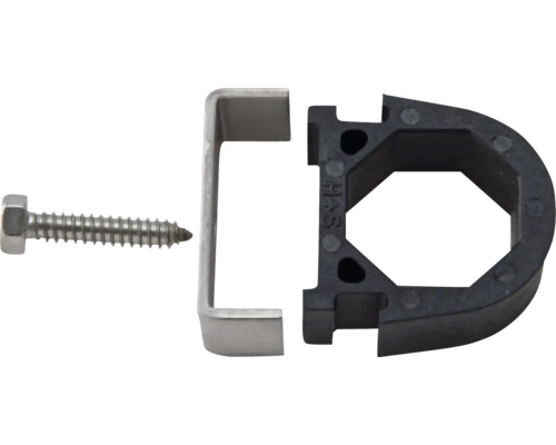 Rohrbefestigungsschelle mit Schraube und Halterung