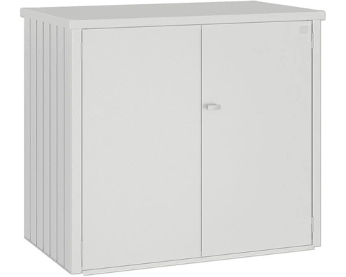 Mülltonnenbox biohort Alex Duo 148 x 88 x 129 cm silber-metallic