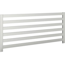 Moderner Heizkörper mit horizontalen Heizrippen