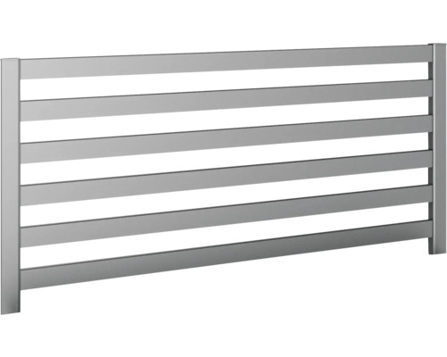 Gitter 398,3 cm x 91,1 cm grau Heizkörper Handtuchhalter aus Metall mit horizontalen Streben