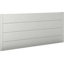 Gartenzaun aus horizontalen Elementen