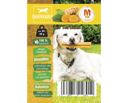 Kaukäseknochen mit Kurkuma für Hunde, Größe M