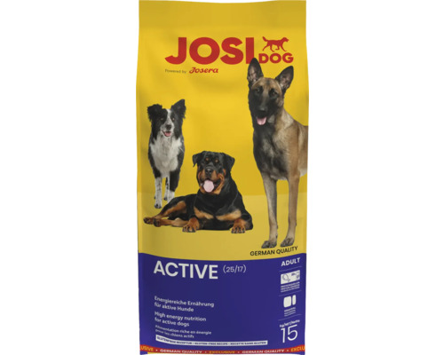 Josi Dog Active Trockenfutter für ausgewachsene Hunde, 15 kg