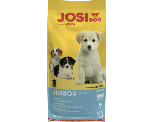 Josi Dog Junior Trockenfutter für Hunde aller Rassen, 15 Kilogramm