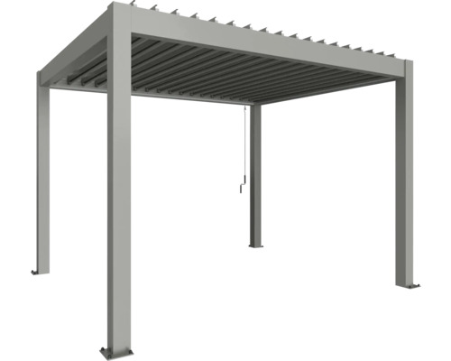 Pergola biohort 3,5x3 367,5 x 312 cm quarzgrau-metallic