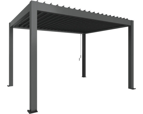 Pergola biohort 4x3 404,5 x 312 cm dunkelgrau-metallic