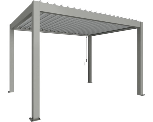 Pergola biohort 4x3 404,5 x 312 cm quarzgrau-metallic