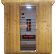 Holz Sauna mit Infrarotstrahlern und digitalem Bedienfeld