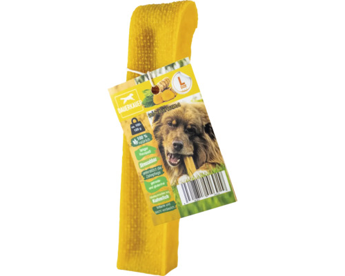 Hundesnack DAUERKAUER Kurkuma Dauerkauer L aus Milch 1 Stück ca. 100-129 g, Zahnpflege, Stressabbau für Hunde, Kauartikel, Käsekauknochen