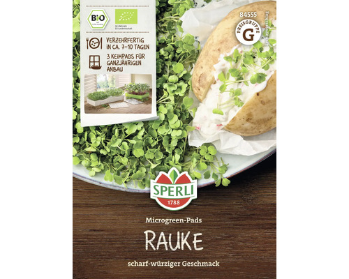 Bio-Rucola-Pads für Grünsprossen-Anzuchtset, 3 Stk