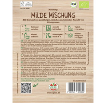 Sperli Milde Mischung BIO Keimsaat Packung mit Anweisungen