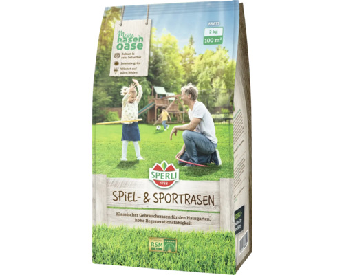 Rasensamen Sperli Spiel- & Sportrasen RSM 2.3 2 kg / 100 m²