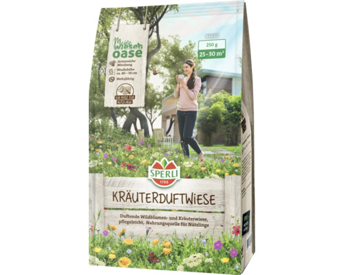 Blumenwiesensamen Sperli Kräuterduftwiese 0,25 kg / 25 m² Samenpackung Kräuterduftwiese von Sperli, geeignet für eine Fläche von 25 bis 30 Quadratmeter