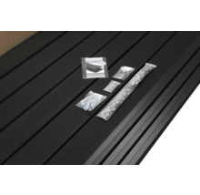 WPC Terrassendielen Set mit Montageanleitung und Befestigungsmaterial