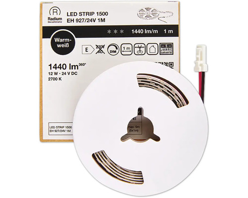Radium LED-Strip 1500 EH 927/24V 1M auf Rolle, warmweiß, 1440 Lumen pro Meter