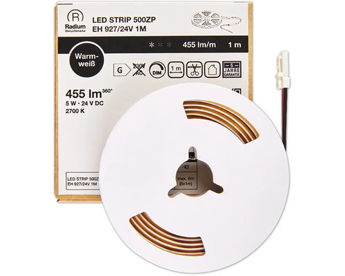 Radium LED-Streifen 500ZP, EH 927/24V 1M mit 455 Lumen pro Meter