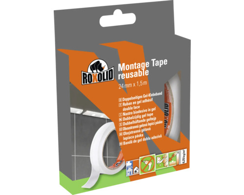 Roxolid Montageband wiederverwendbar, 24 mm x 1,5 m, Verpackung