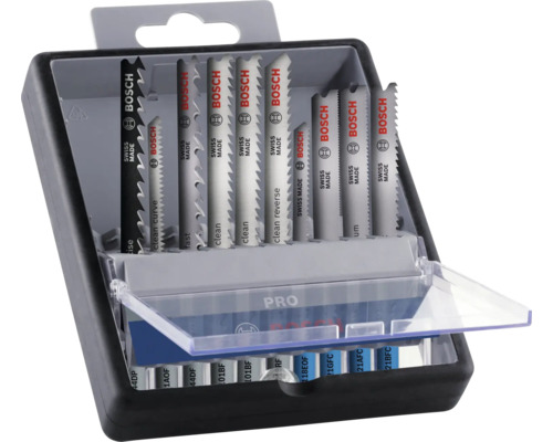 Bosch Stichsägeblatt Set in geöffneter Kunststoffbox