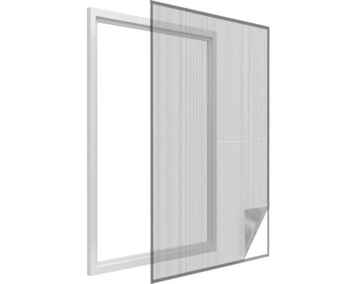 home protect Fliegengitter magneticHold Insektenschutz schwarz 130 x 150 cm Insektenschutzgitter für Fenster mit Rahmen