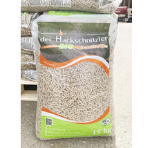 Sack Holzpellets mit 15 Kilogramm Inhalt
