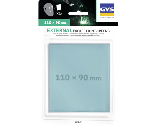 GYS externe Schutzscheiben 110 x 90 Millimeter, 5 Stück