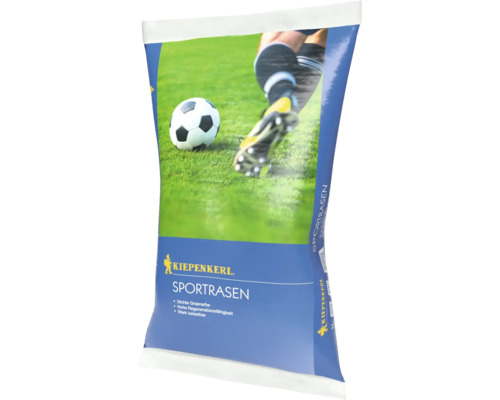 Rasensamen RSM 3.2 Sportrasen-Regenerationsrasen 10 kg / 330 m² Verpackung Sportrasen von Kiepenkerl mit Fußballmotiv