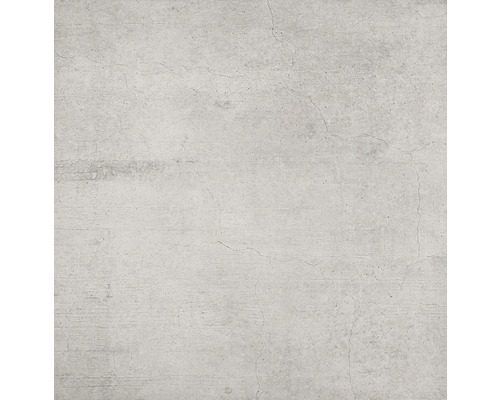 Feinsteinzeug Bodenfliese Form & Style Treviso grey 30x30 cm matt Betonwand mit leichter Struktur