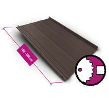 Trapezblech mit einer Länge von 100 bis 600 cm.