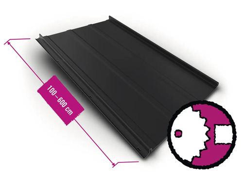 Trapezblech mit einer Länge von 100 bis 600 cm
