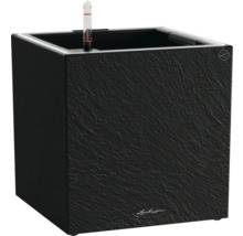 Viereckiger Pflanzkübel mit Bewässerungssystem und Füllstandsanzeige