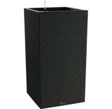 Schwarzer Pflanzkübel mit Bewässerungssystem