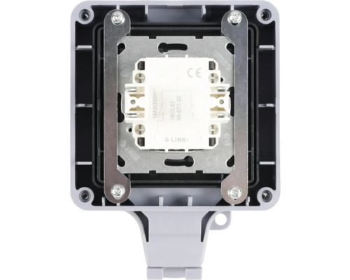 Q-Link Einsatz für Feuchtraum-Wechselschalter