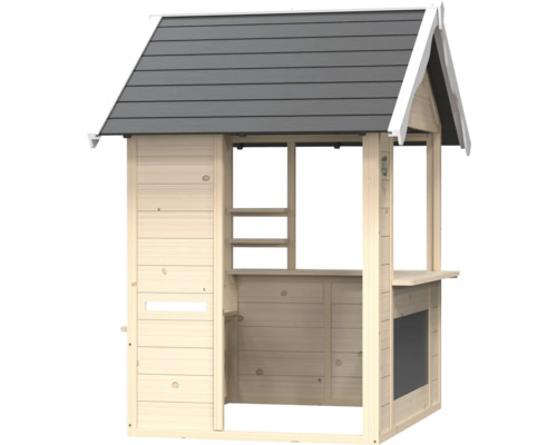 Spielhaus aus Holz mit Dach